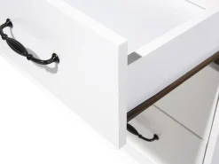 Discount Beliani Cassettiera a 5 cassetti SHARON Bianco Bianco Nero