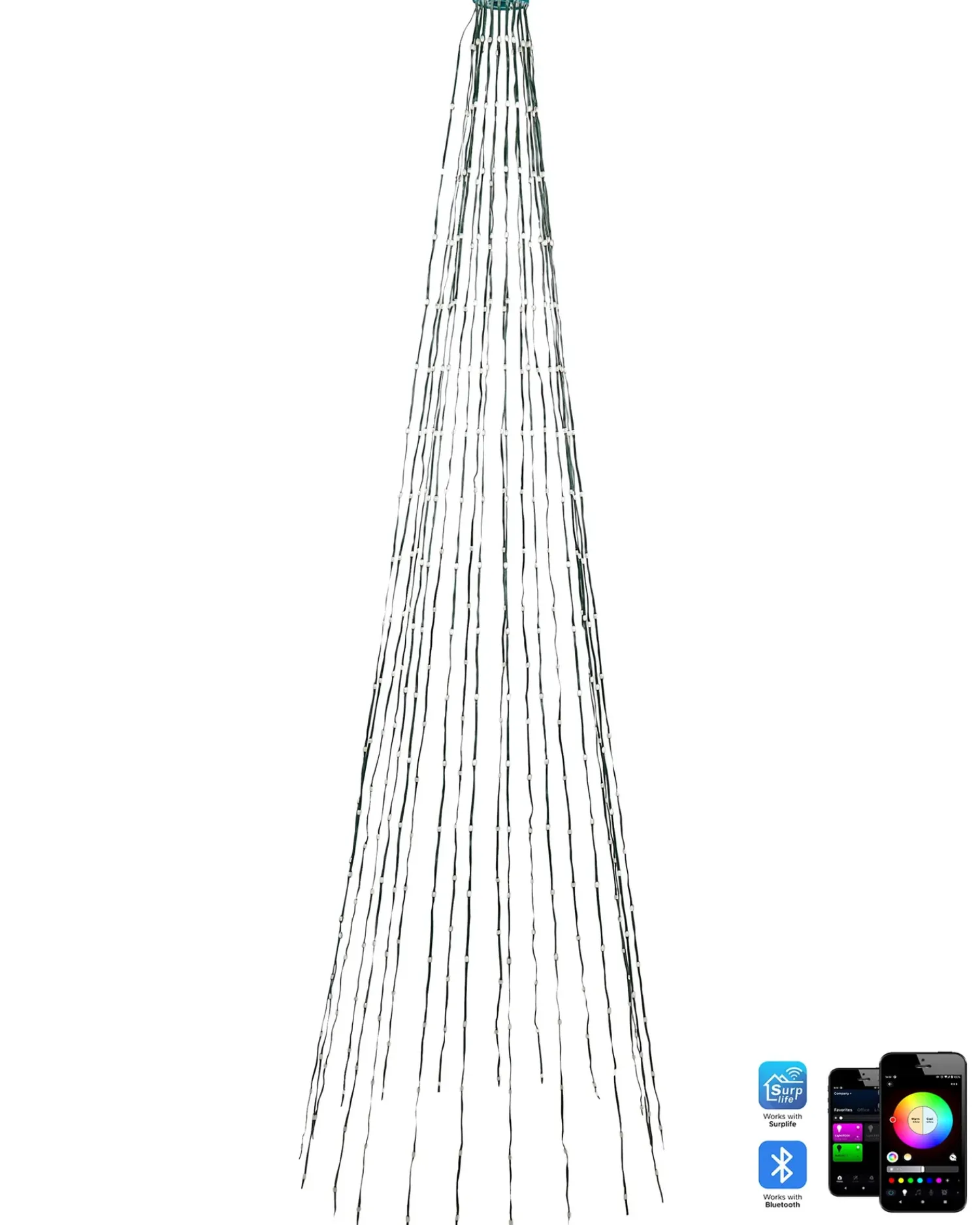 Discount Beliani Catena luminosa Smart LED con App SAARLOQ 2 m Multicolore