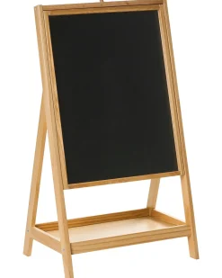 New Beliani Cavalletto bifacciale YAMBA Marrone chiaro Bianco Marrone Nero