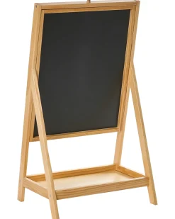New Beliani Cavalletto bifacciale YAMBA Marrone chiaro Bianco Marrone Nero
