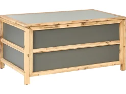 Beliani Cesta ACATE 121 cm 72 cm Grigio Marrone Grigio