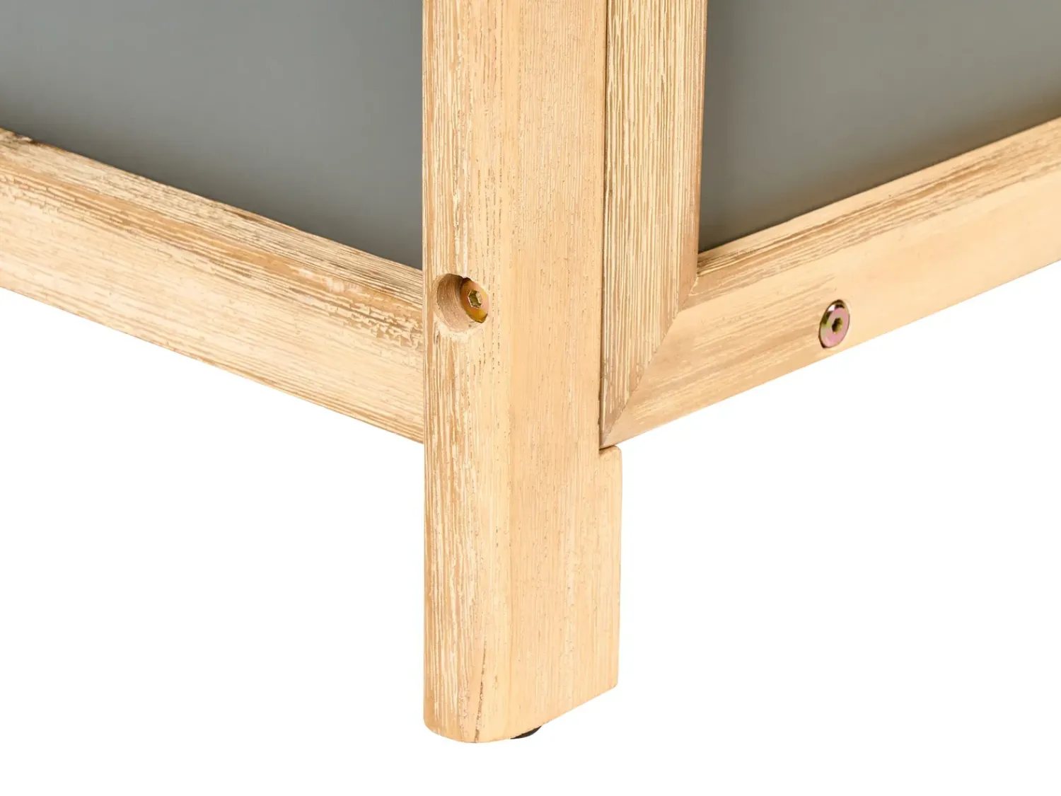 Beliani Cesta ACATE 121 cm 72 cm Grigio Marrone Grigio