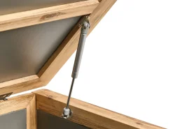 Beliani Cesta ACATE 121 cm 72 cm Grigio Marrone Grigio