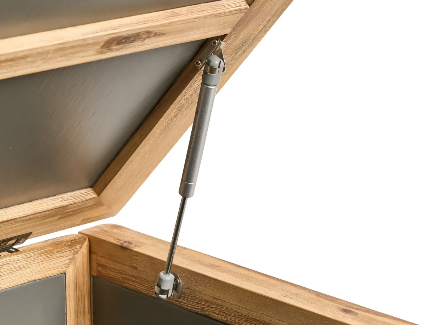 Beliani Cesta ACATE 121 cm 72 cm Grigio Marrone Grigio