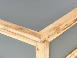 Beliani Cesta ACATE 121 cm 72 cm Grigio Marrone Grigio