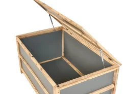 Beliani Cesta ACATE 121 cm 72 cm Grigio Marrone Grigio