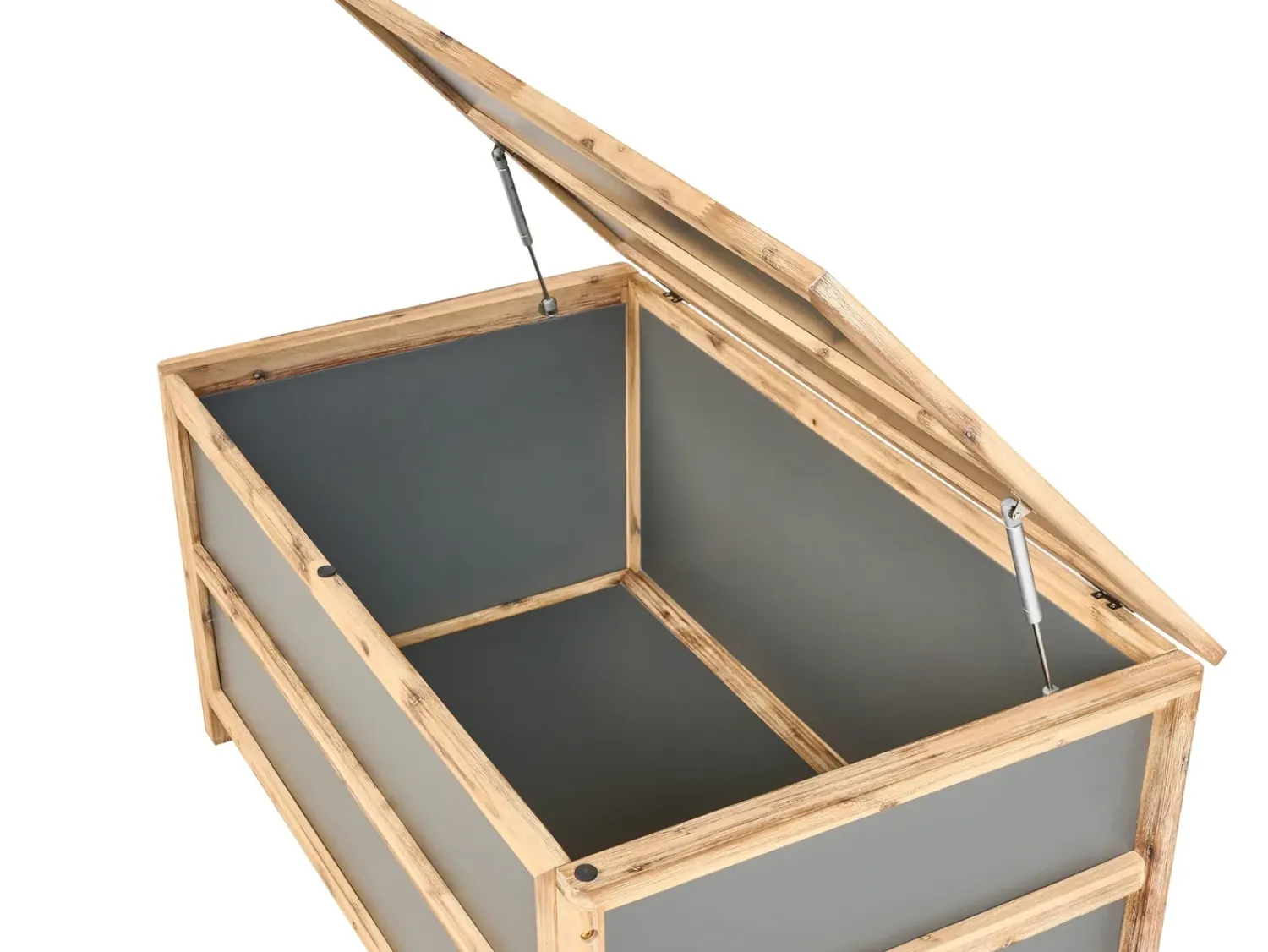 Beliani Cesta ACATE 121 cm 72 cm Grigio Marrone Grigio