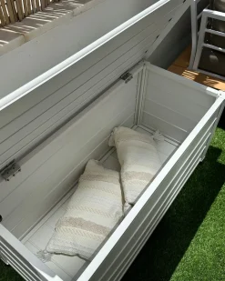 Outlet Beliani Cesta CAMPALTO 113 cm 50 cm Bianco