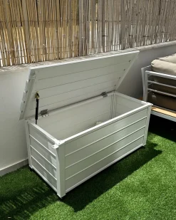 Outlet Beliani Cesta CAMPALTO 113 cm 50 cm Bianco