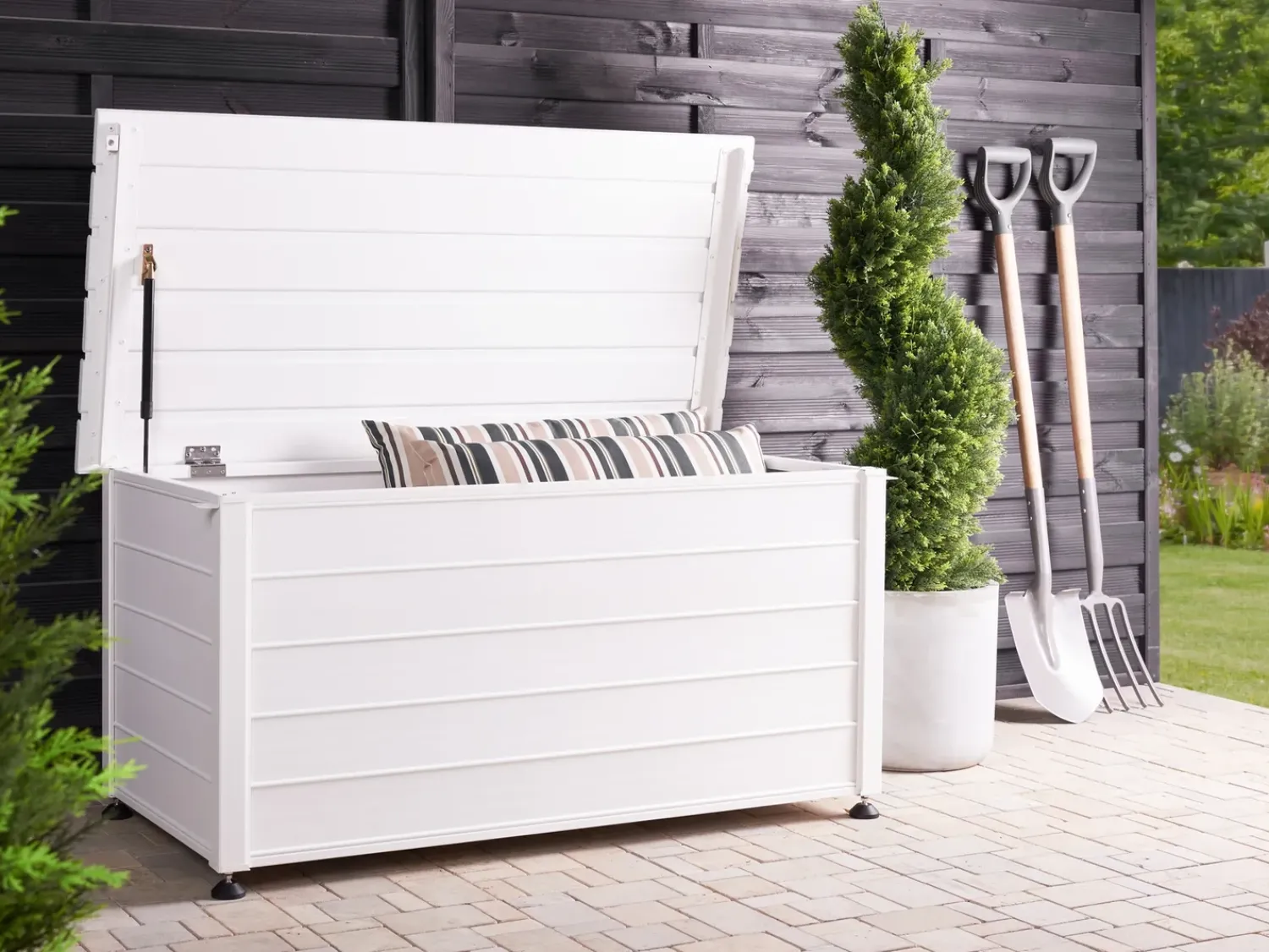 New Beliani Cesta CAMPALTO 123 cm 60 cm Bianco