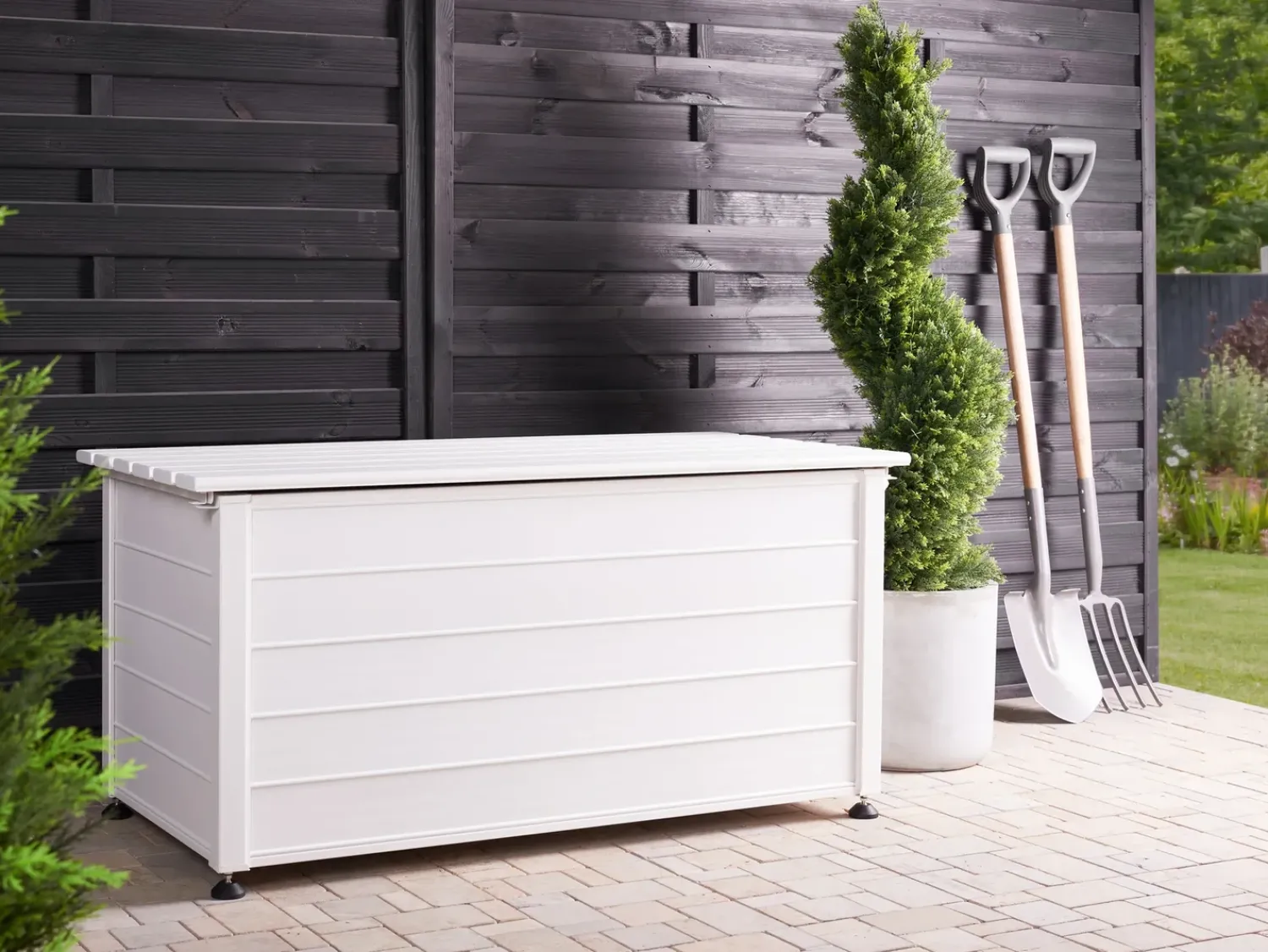 New Beliani Cesta CAMPALTO 123 cm 60 cm Bianco