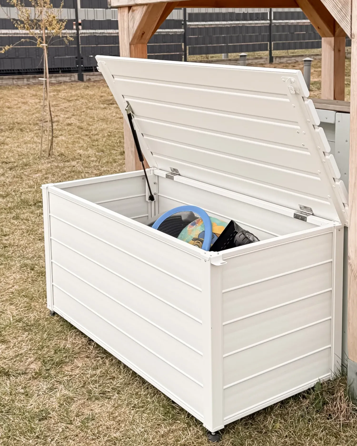New Beliani Cesta CAMPALTO 123 cm 60 cm Bianco