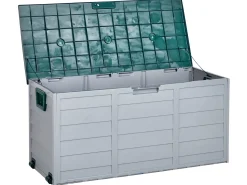 Beliani Cesta LOCARNO 112 cm 50 cm Verde Verde Grigio