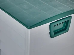 Beliani Cesta LOCARNO 112 cm 50 cm Verde Verde Grigio