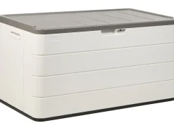 Outlet Beliani Cesta MILIES 116 cm 60 cm Bianco Bianco Grigio