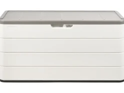 Outlet Beliani Cesta MILIES 116 cm 60 cm Bianco Bianco Grigio