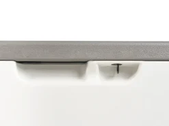 Outlet Beliani Cesta MILIES 116 cm 60 cm Bianco Bianco Grigio