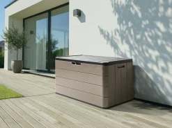 Best Beliani Cesta MILIES 116 cm 60 cm Marrone Marrone Nero