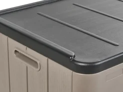 Best Beliani Cesta MILIES 116 cm 60 cm Marrone Marrone Nero