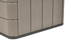 Best Beliani Cesta MILIES 116 cm 60 cm Marrone Marrone Nero