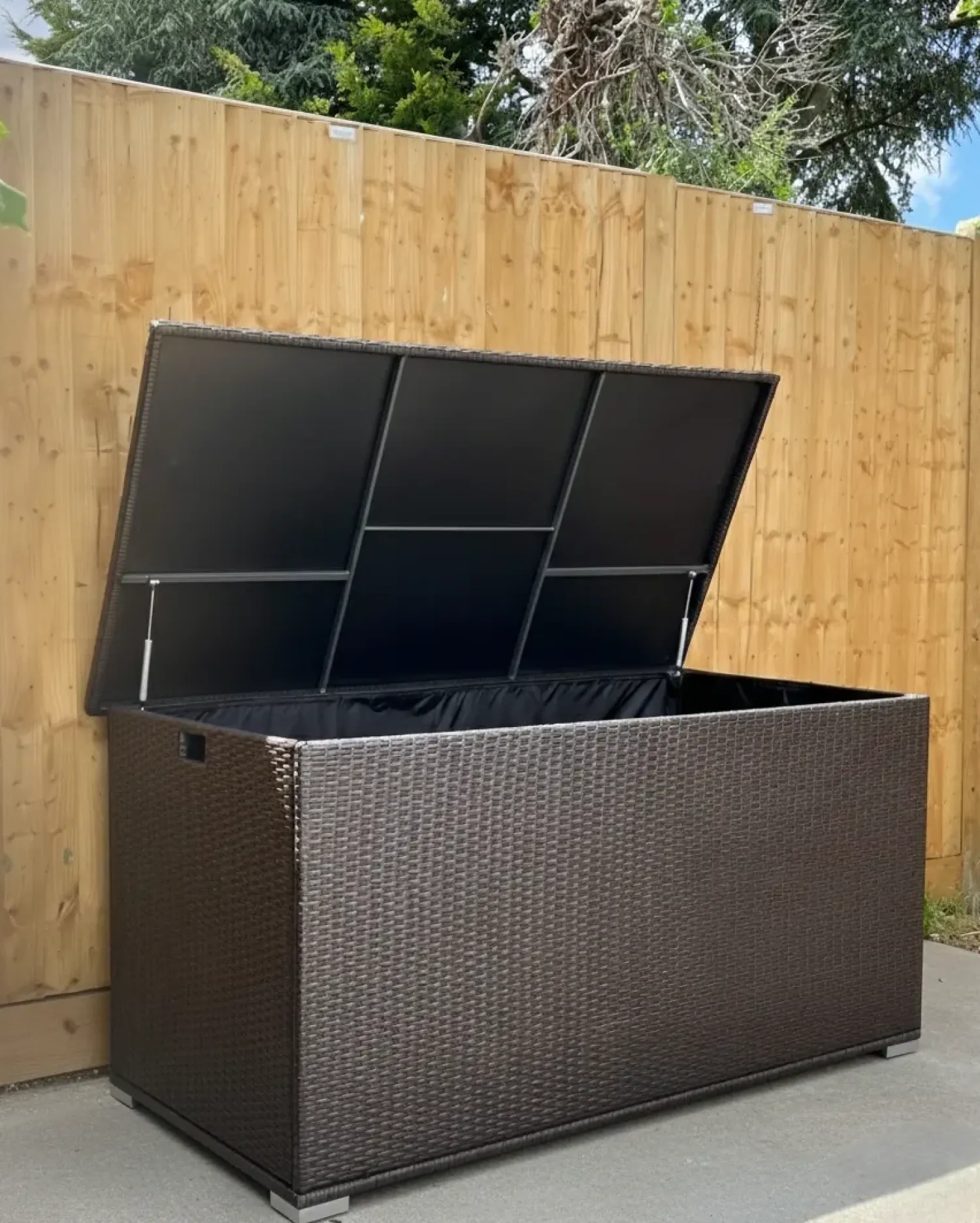 Discount Beliani Cesta MODENA 155 cm 75 cm Marrone Marrone Nero