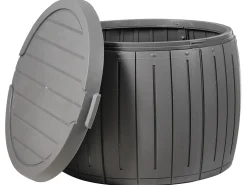 New Beliani Cesta PRINOS 56 cm 56 cm Grigio