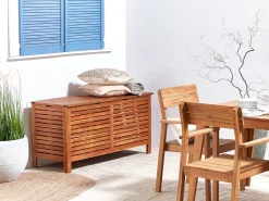 Hot Beliani Cesta RIVIERA 130 cm 48 cm Marrone