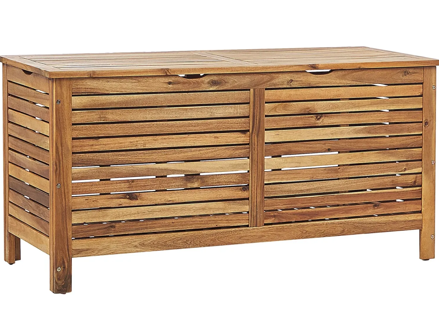 Outlet Beliani Cesta RIVIERA 130 cm 48 cm chiaro Marrone