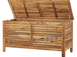 Outlet Beliani Cesta RIVIERA 130 cm 48 cm chiaro Marrone