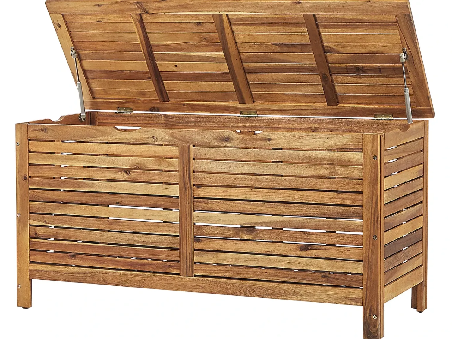 Outlet Beliani Cesta RIVIERA 130 cm 48 cm chiaro Marrone