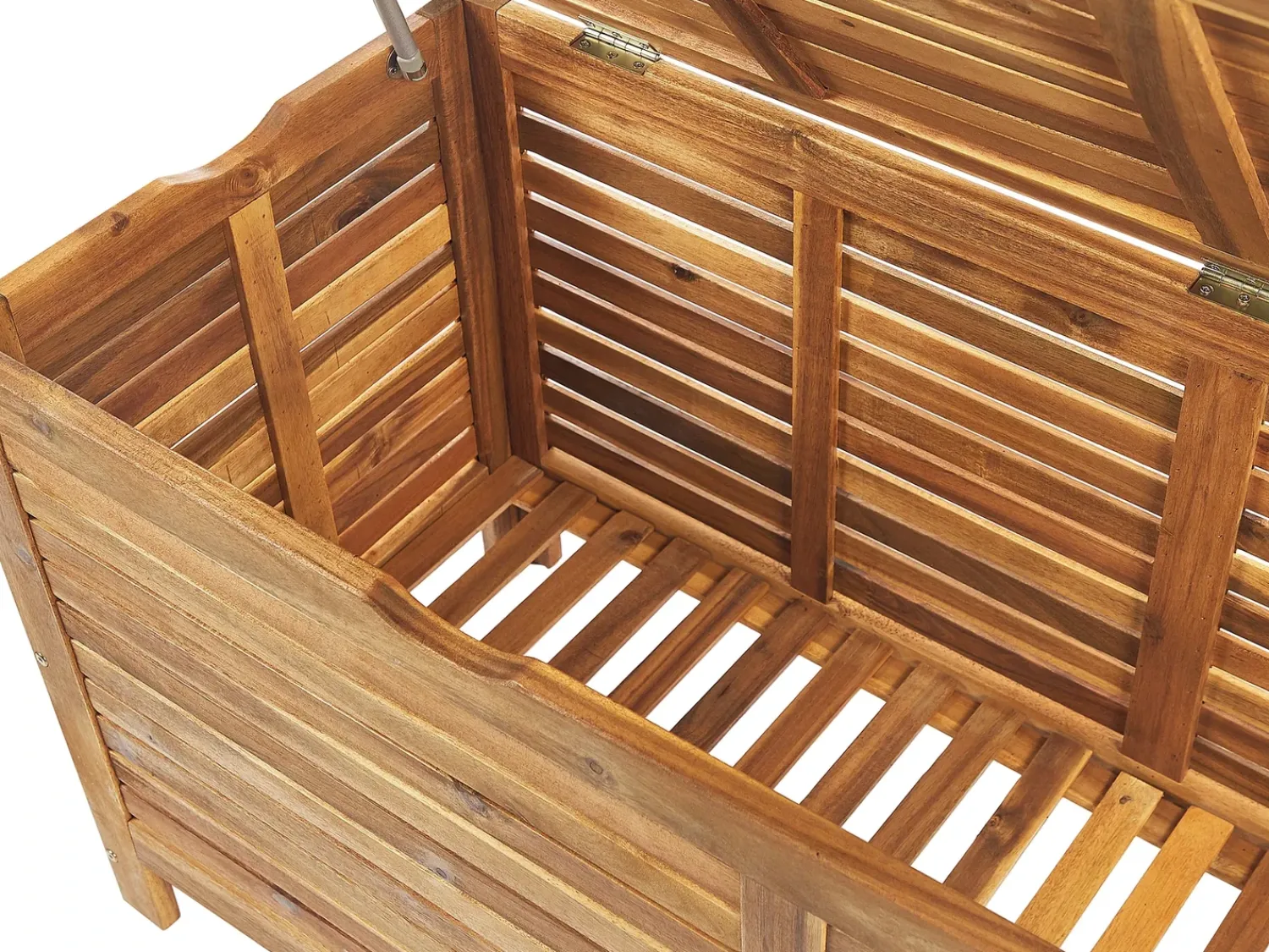 Outlet Beliani Cesta RIVIERA 130 cm 48 cm chiaro Marrone