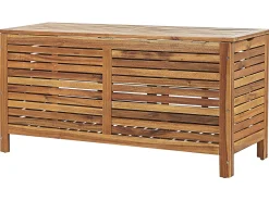 Outlet Beliani Cesta RIVIERA 130 cm 48 cm chiaro Marrone