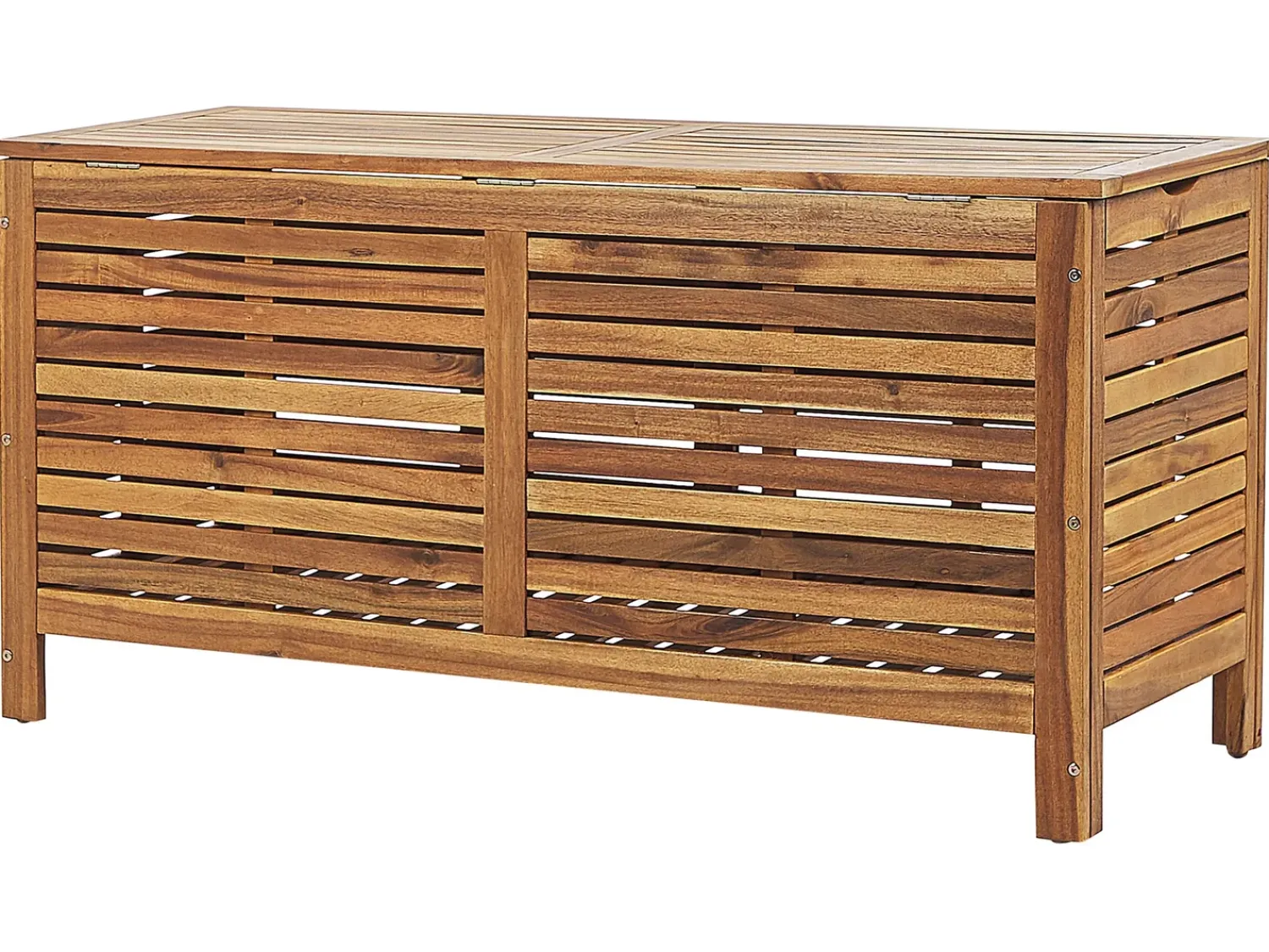 Outlet Beliani Cesta RIVIERA 130 cm 48 cm chiaro Marrone