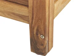 Outlet Beliani Cesta RIVIERA 130 cm 48 cm chiaro Marrone