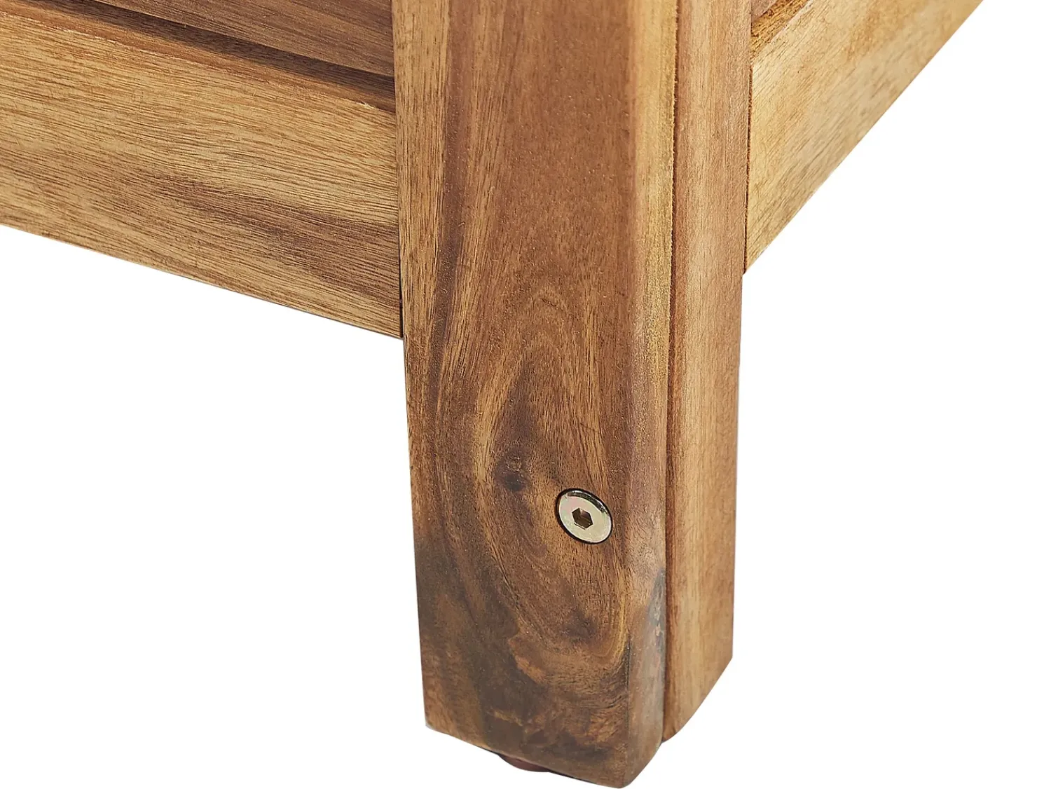 Outlet Beliani Cesta RIVIERA 130 cm 48 cm chiaro Marrone