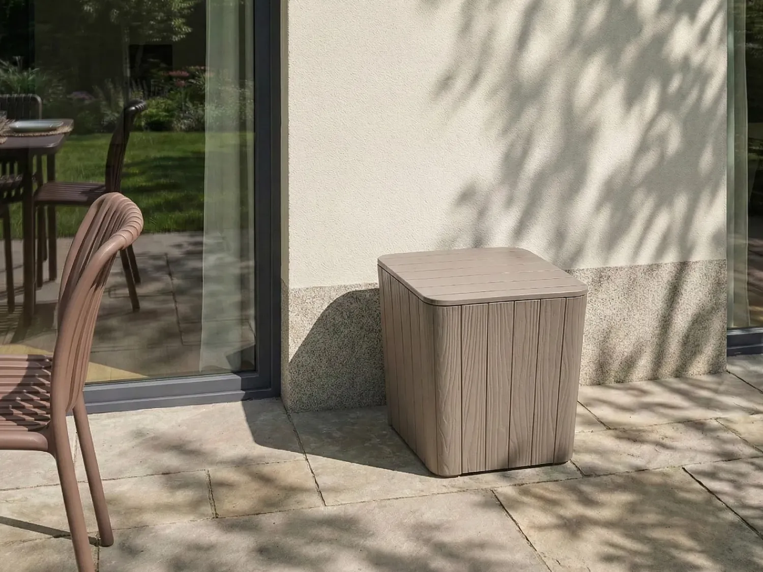 Beliani Cesta SARANDI 40 cm 40 cm Tortora Beige
