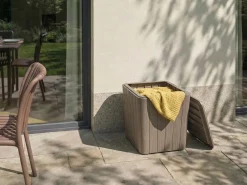 Beliani Cesta SARANDI 40 cm 40 cm Tortora Beige