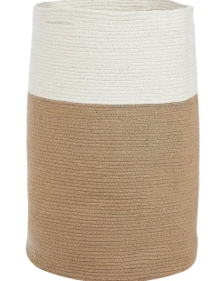 Sale Beliani Cestino ARDESEN Cotone Naturale Beige Bianco Naturale