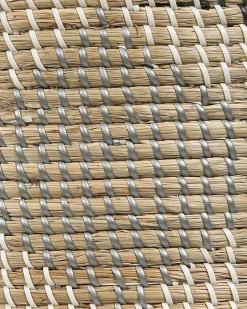 New Beliani Cestino CAMRANH Alghe marine Naturale Bianco Beige Grigio Naturale Nero