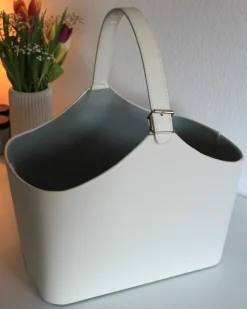 Best Beliani Cestino ELAM Pelle sintetica chiaro Grigio
