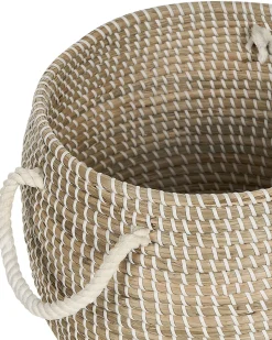 Outlet Beliani Cestino MYTHO Alghe marine Naturale Beige Naturale