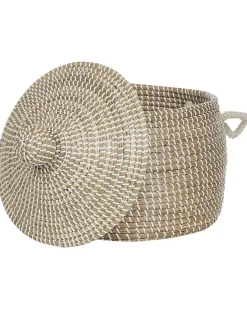 Outlet Beliani Cestino MYTHO Alghe marine Naturale Beige Naturale