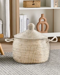 Outlet Beliani Cestino MYTHO Alghe marine Naturale Beige Naturale