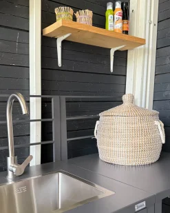 Outlet Beliani Cestino MYTHO Alghe marine Naturale Beige Naturale
