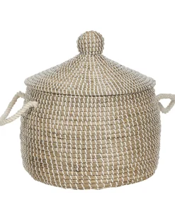 Outlet Beliani Cestino MYTHO Alghe marine Naturale Beige Naturale