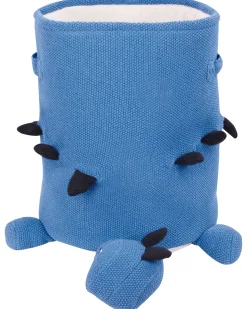 Clearance Beliani Cestino per bambini Dinosauro BAGNU Cotone Blu Blu Nero