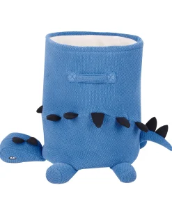 Clearance Beliani Cestino per bambini Dinosauro BAGNU Cotone Blu Blu Nero