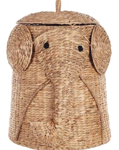 Outlet Beliani Cestino per bambini Elefante DOGON Vimini Naturale Beige Naturale