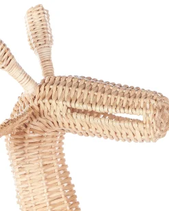 New Beliani Cestino per bambini Giraffa HAINAN Rattan Naturale Beige Naturale