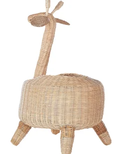 New Beliani Cestino per bambini Giraffa HAINAN Rattan Naturale Beige Naturale